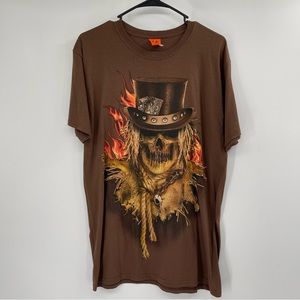 Halloween Scary Scarecrow Men's Short Sleeve Tee Shirt